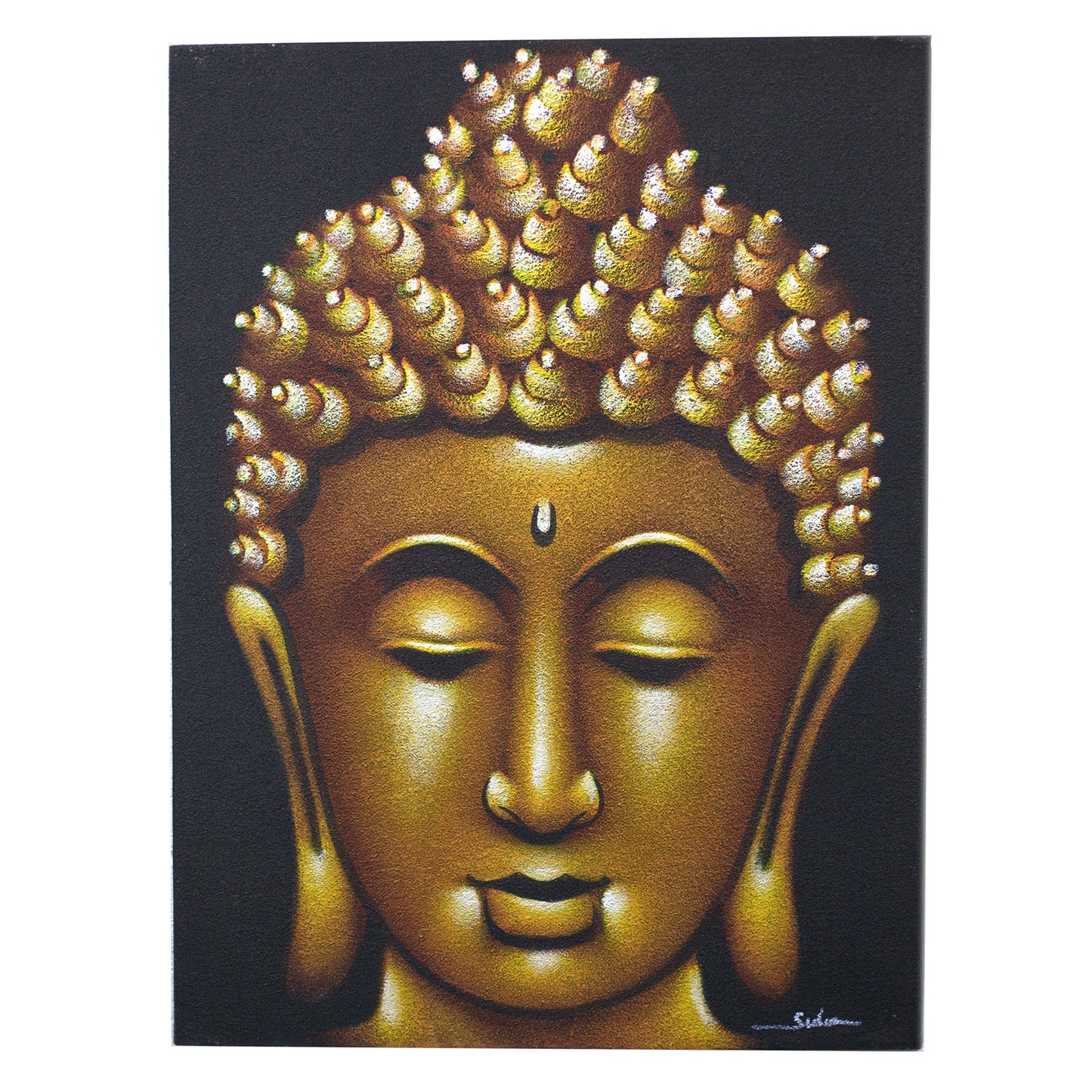 Buddha Painting - Sand Finish