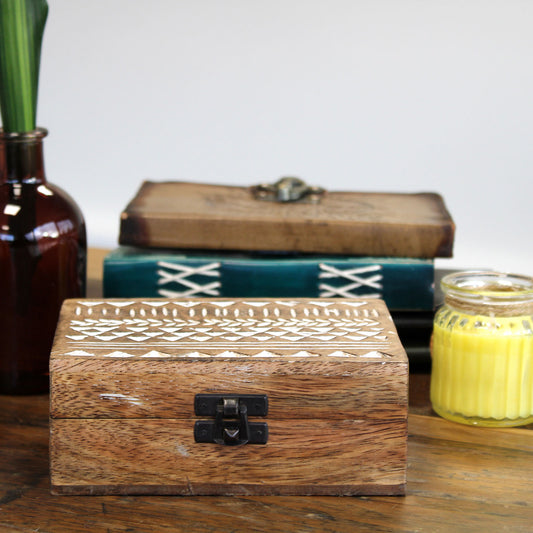 Mango Wood Box - Slavic Design