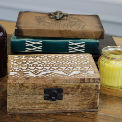 Mango Wood Box - Slavic Design