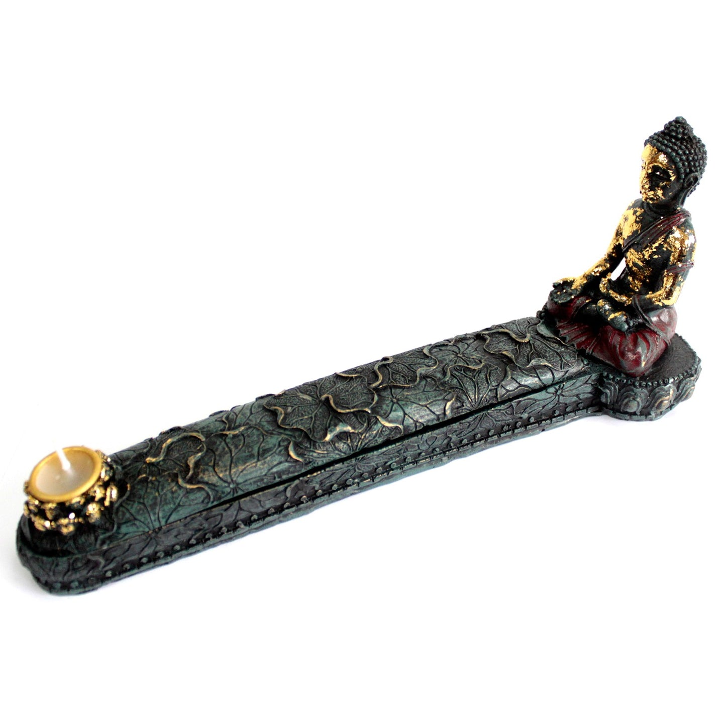 Antique Buddha Incense Burner & Box