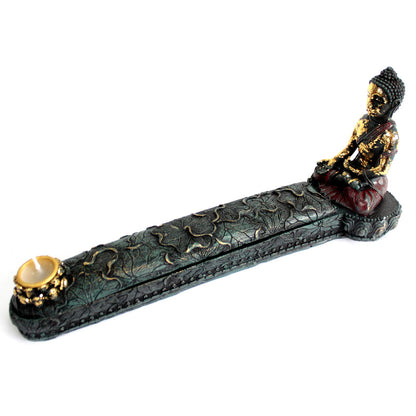Antique Buddha Incense Burner & Box