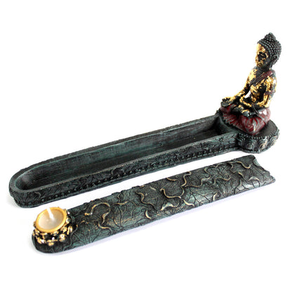 Antique Buddha Incense Burner & Box