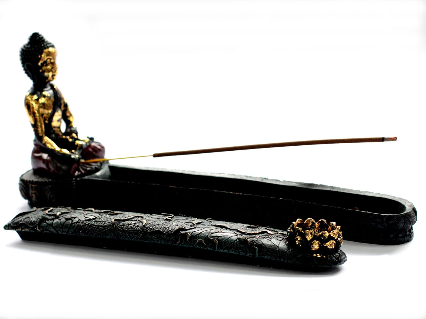 Antique Buddha Incense Burner & Box