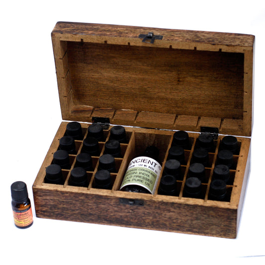 Mango Wood Aromathrapy Box - Floral