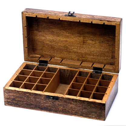 Mango Wood Aromathrapy Box - Floral