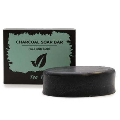 Natural Activated Charcoal Soap Bar - Hemp Seed, Argan & Shea
