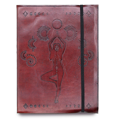 Cosmic Goddess Leather Notebook