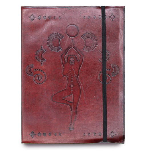 Cosmic Goddess Leather Notebook