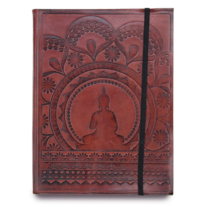 Tibetan Mandala Leather Notebook