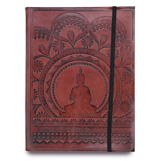 Tibetan Mandala Leather Notebook