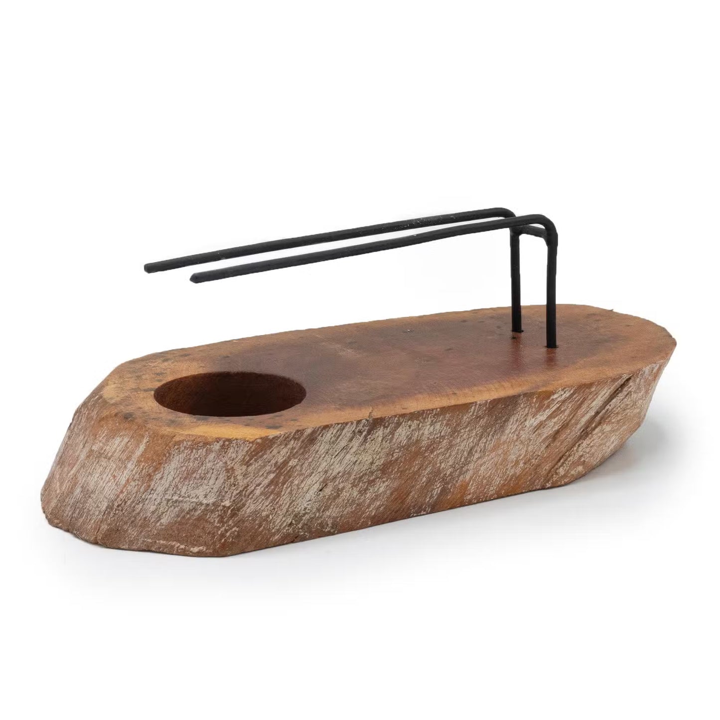 Palo Santo Heater – Whitewash Gamel Wood for Smudge Sticks & Aromatherapy