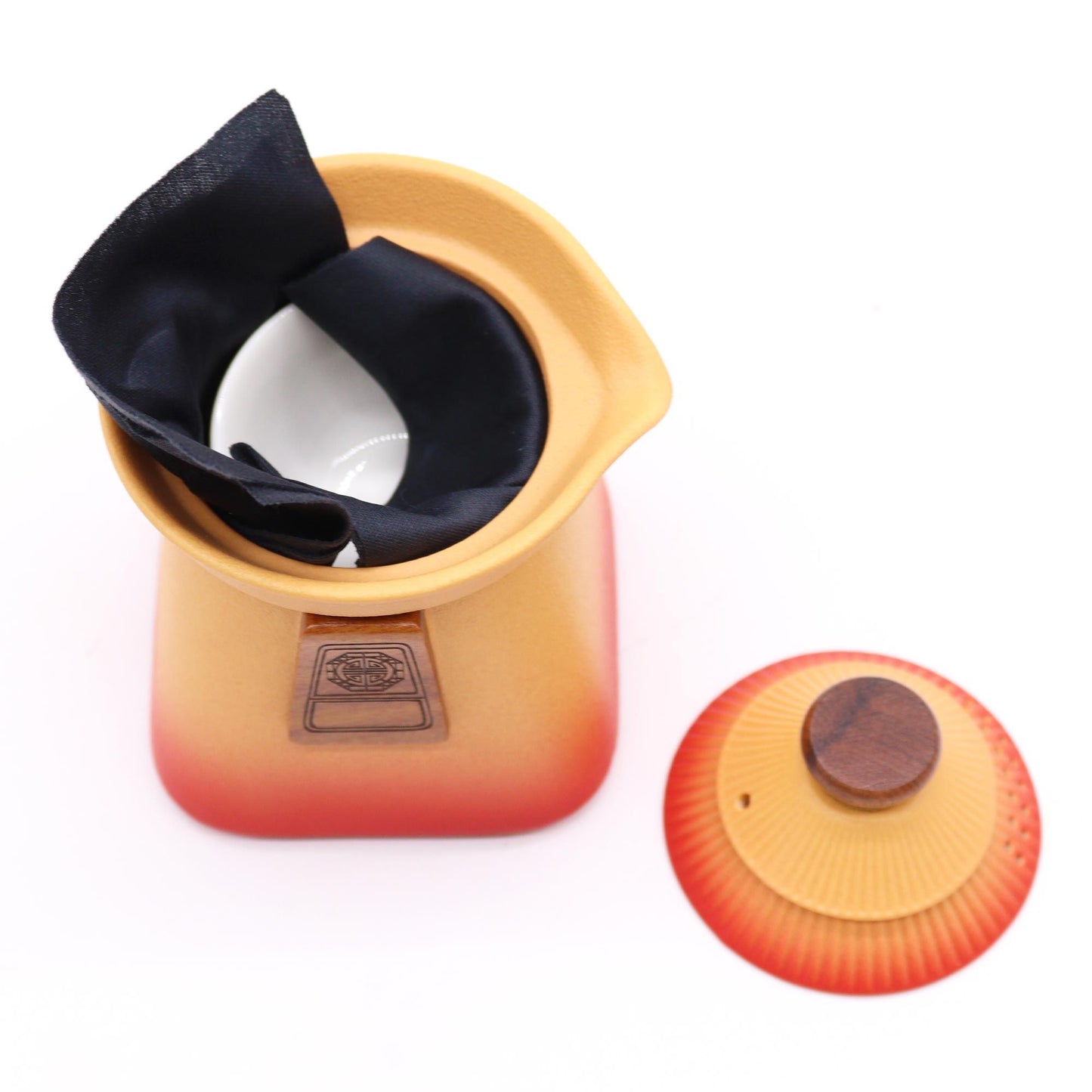 Portable Temple Teapot Set & Three Cups