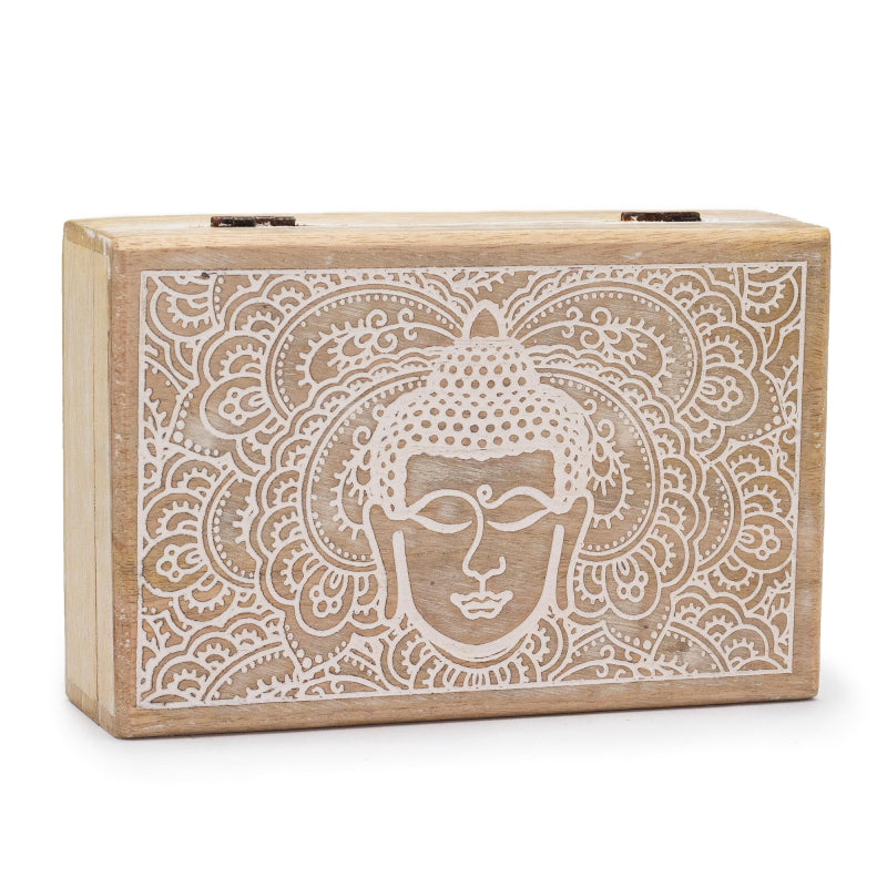 Big Rectangle Box - Buddha Design - 21.5x14x6.3cm